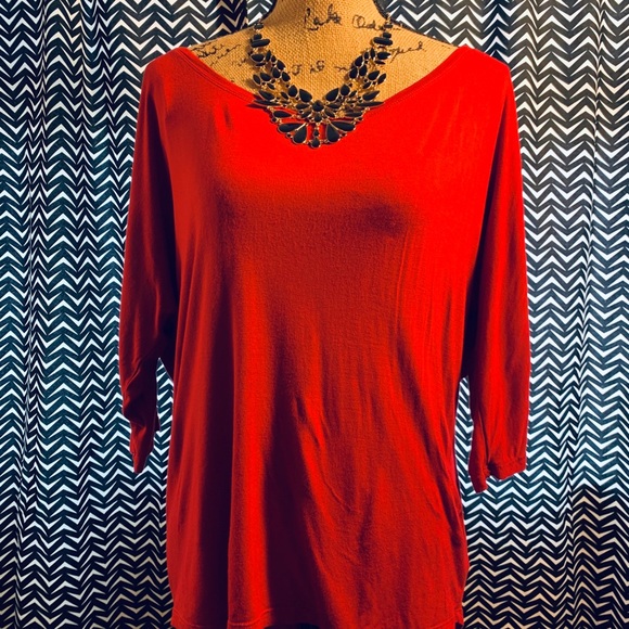 Forever 21 Plus Size XL Red Blouse - Picture 2 of 4